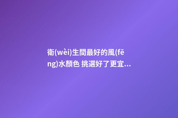 衛(wèi)生間最好的風(fēng)水顏色 挑選好了更宜人